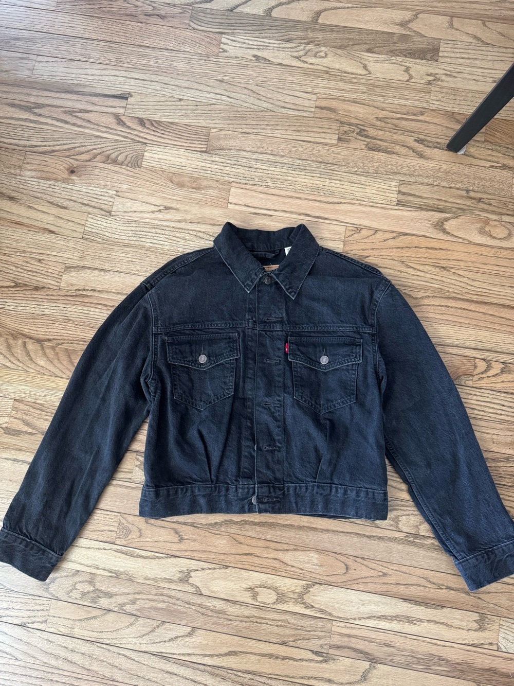 Black Levi Denim Trucker Jacket